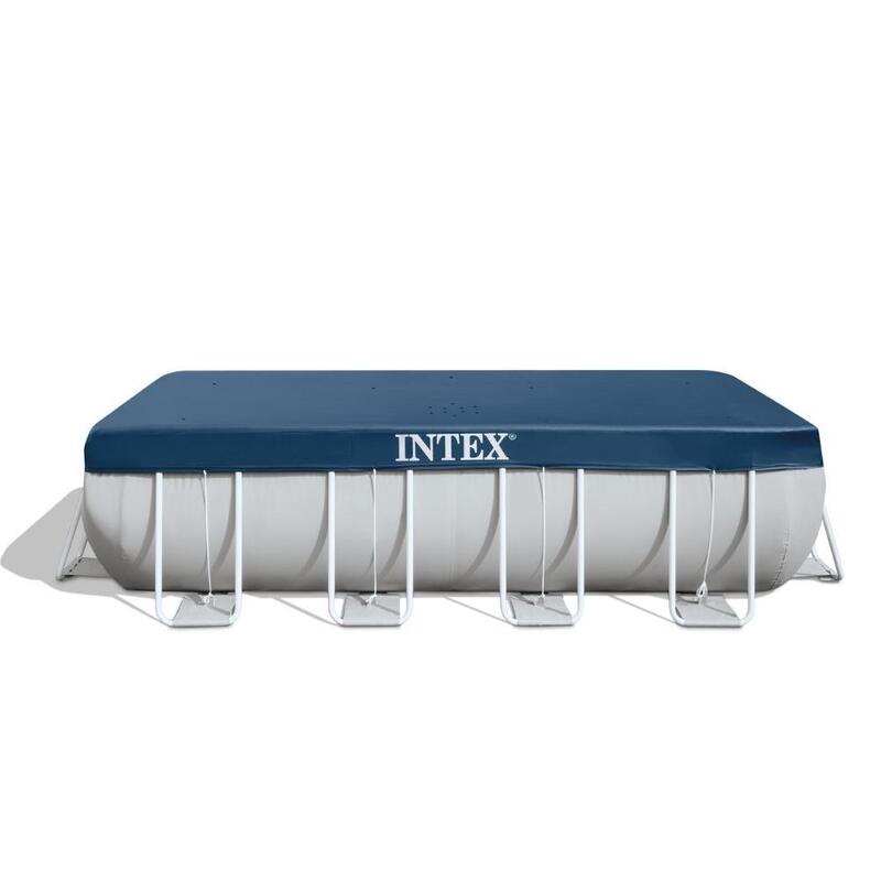 Intex Prisma Frame 28037 cobertor piscina rectangular 389 184 cm cubierta azul 400x200cm 400x200