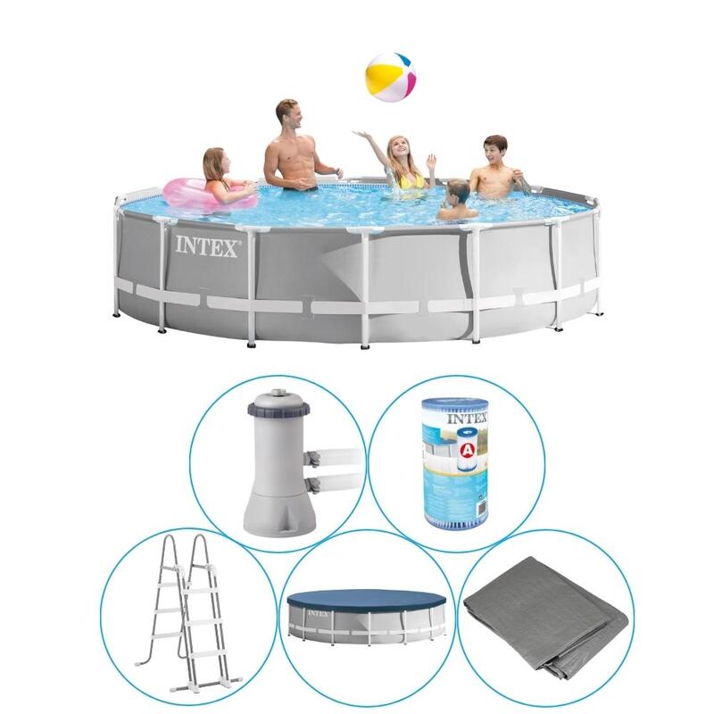 Intex - Prism Frame - Piscine avec accessoires - 457x107 cm