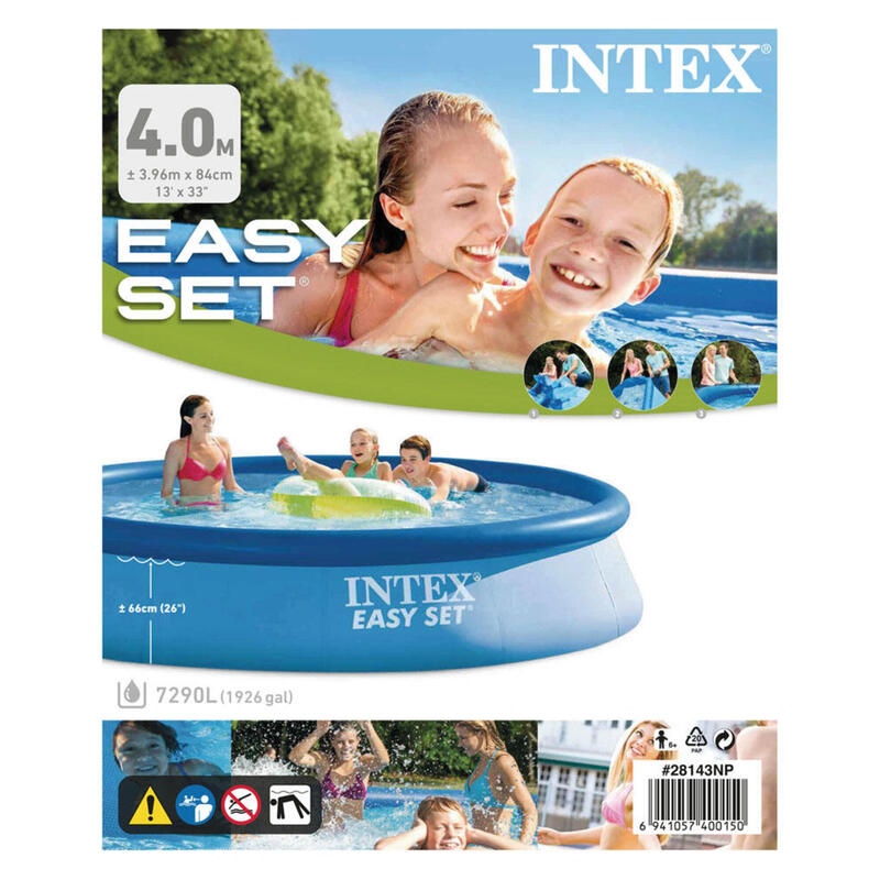 Intex Piscine Easy Set 396x84 cm - Forfait Piscine