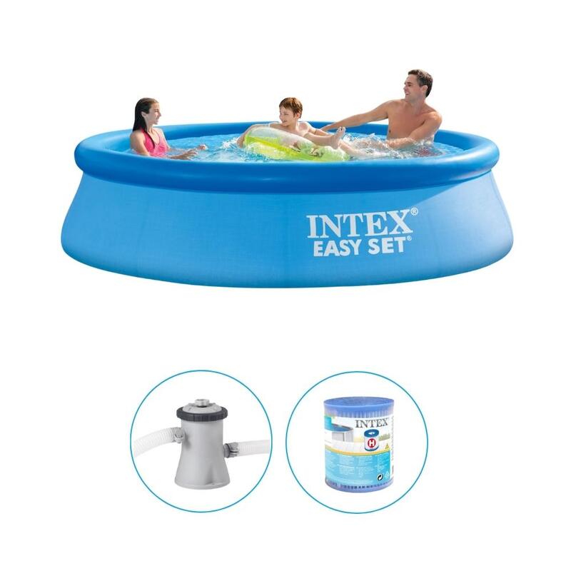 Intex - Easy Set - Piscine avec pompe de filtration - 305x76 cm