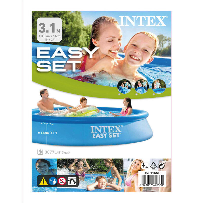 Intex Piscine Easy Set 305x61 cm - Forfait Piscine