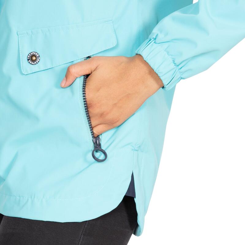 Chaqueta Impermeable Flourish para Mujer Aguamarina