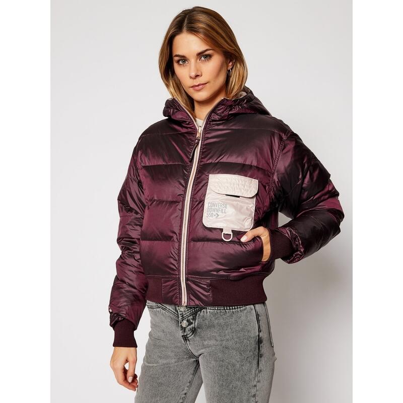 Jas Converse Reversible Utility Puffer, Paars, Dames