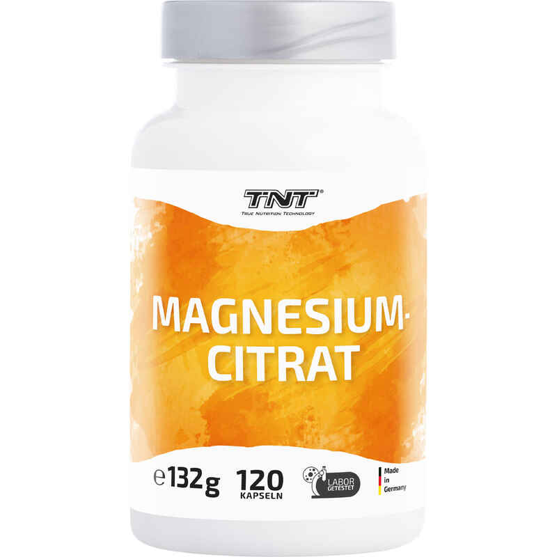 Magnesium Citrat, Kapseln zur Verminderung von Müdigkeit und Elektrolyt