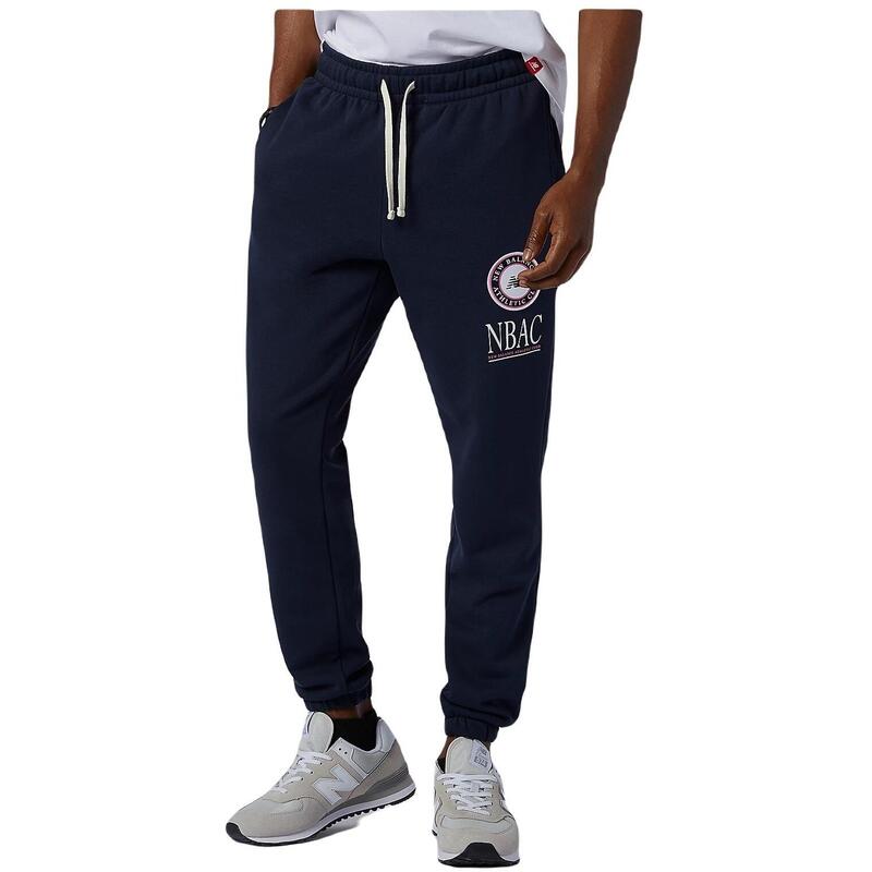 Pantalones New Balance Essentials Athletic Club, Azul, Hombre