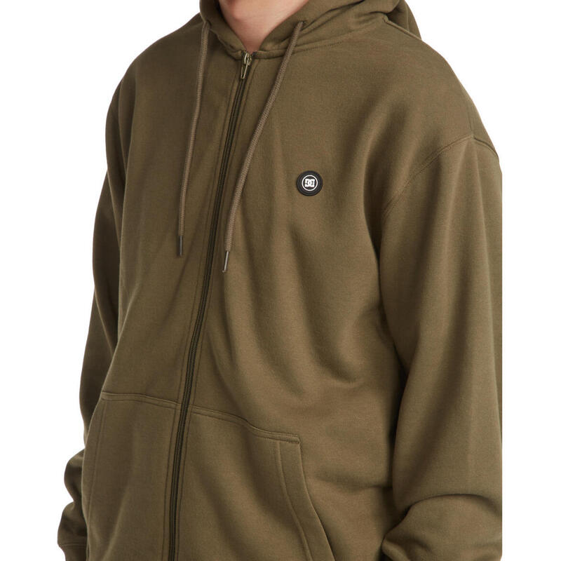 Capuche DC Shoes Riot Zip Up, Vert, Hommes