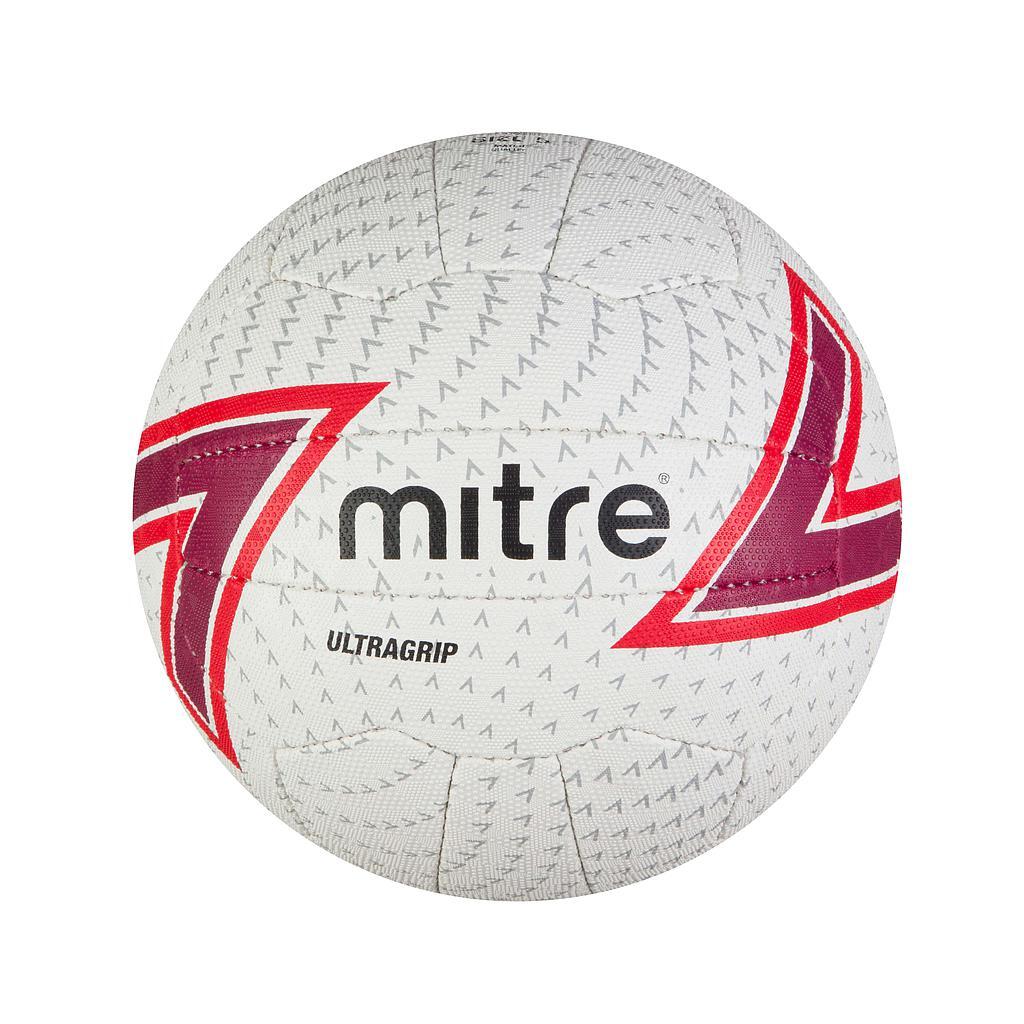 Ultragrip 18 Panel Netball (White/Red/Black) 1/3