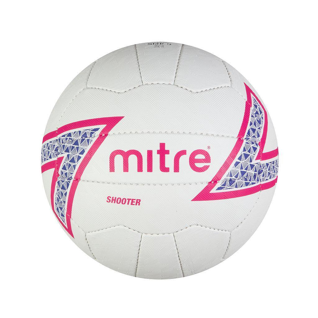 MITRE Shooter Netball (White/Pink/Purple)