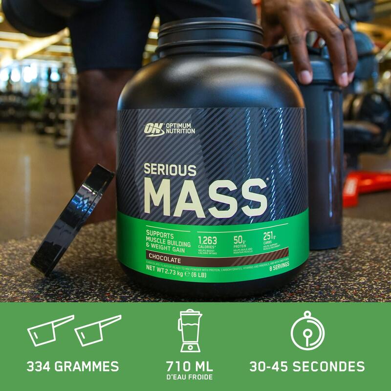 Serious Mass - Weight Gainer - Vanille - 16 Portions (5.45 kg)