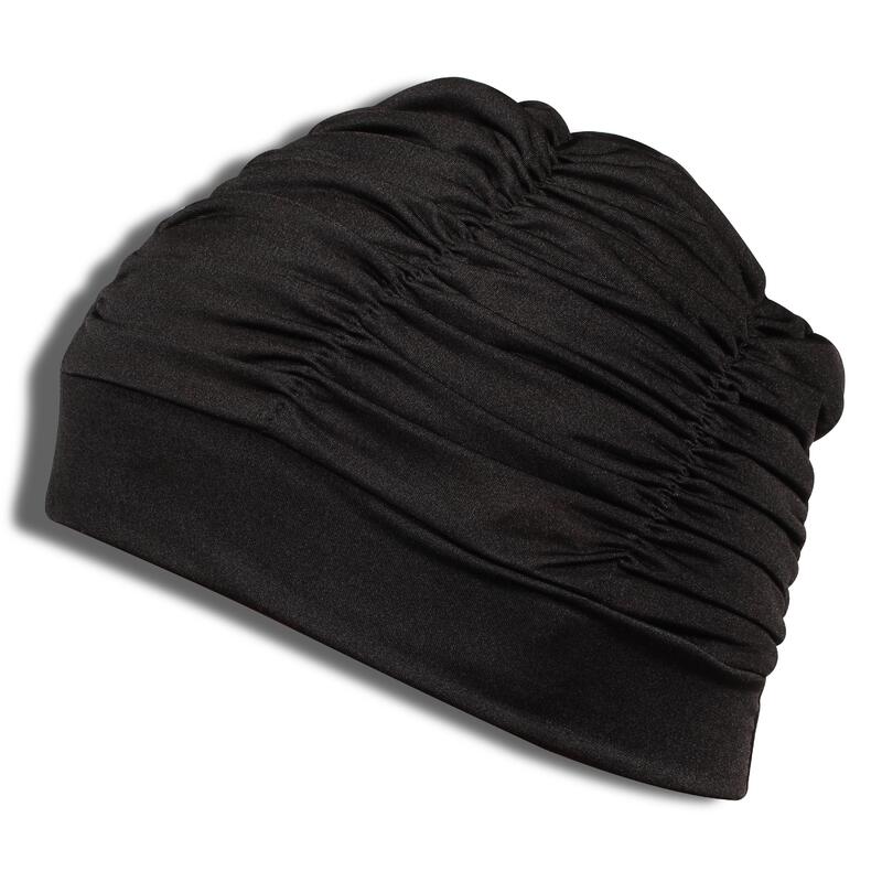 Gorro de Natación con Pliegues Licra SM INDIGO Negro