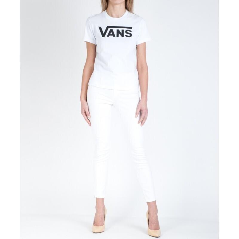 T-shirt Vans Flying V Crew, Blanc, Femmes