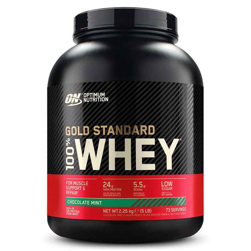 Gold Standard 100% Whey Protein Schokolade und Pfefferminz 71 servings (2270 gr)