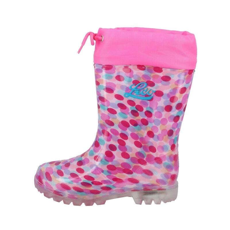 Gummistiefel rosa Mädchen Gummistiefel Power Blinky