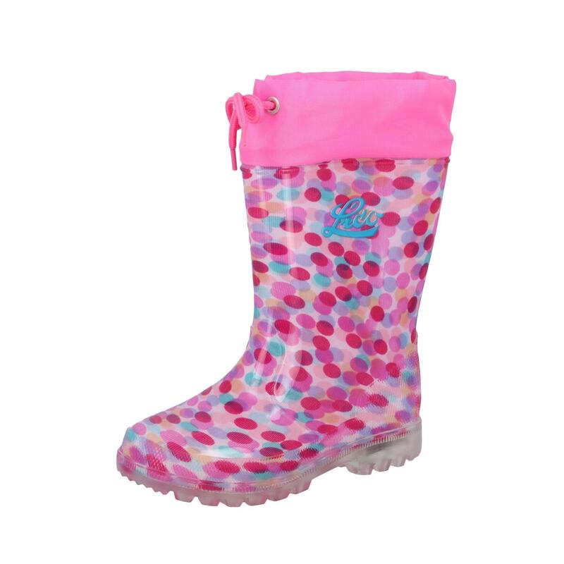 bottes en caoutchouc Rose Filles Power Blinky