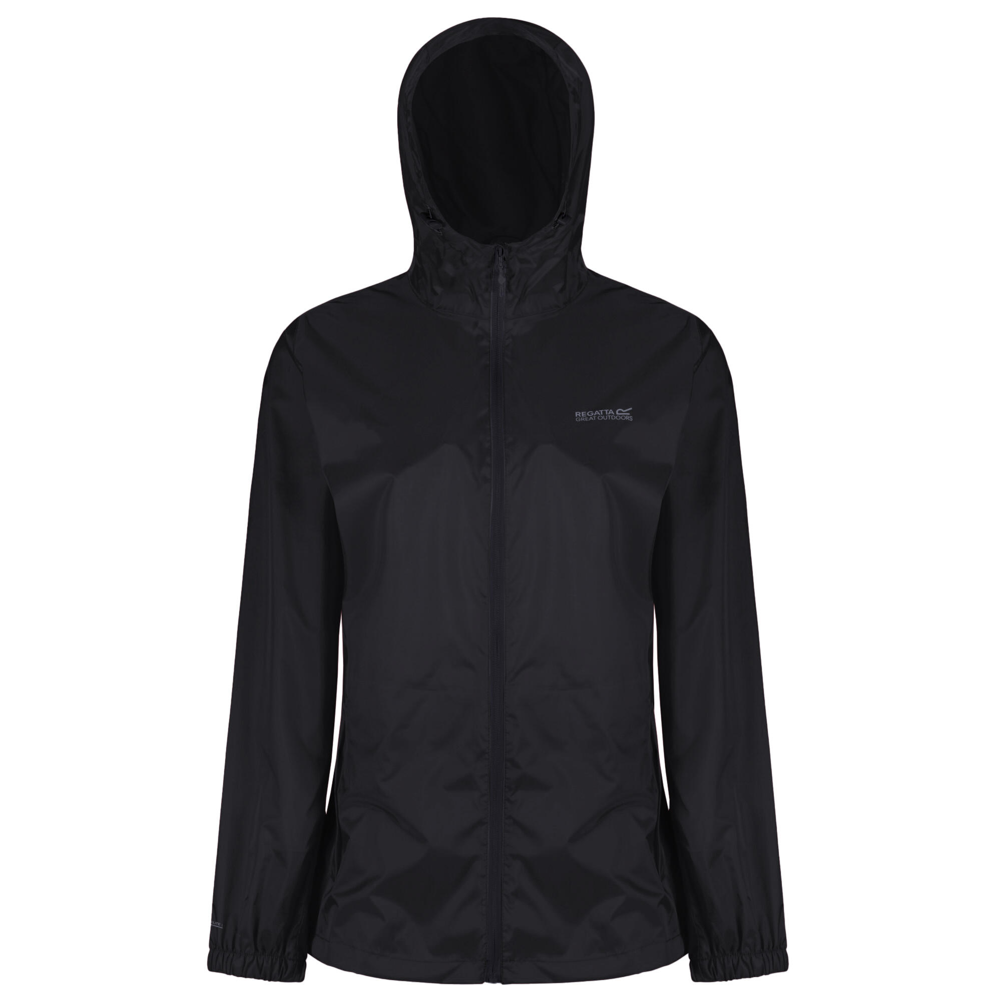 REGATTA Womens/Ladies Pk It Jkt III Waterproof Hooded Jacket (Black)