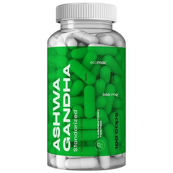 Ashwagandha 1,5% ECOMAX  666 mg 100 kaps