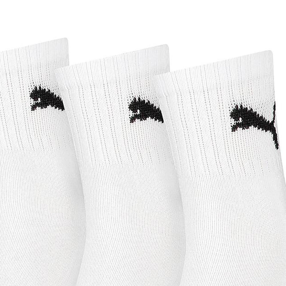 Unisex Adult Lightweight Crew Socks (Pack of 3) (White) 2/2