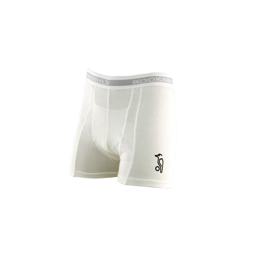 KOOKABURRA Boys Integral Pouch Jock Shorts (White)