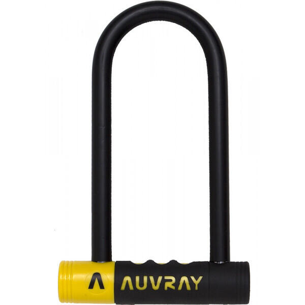 AUVRAY - Antivol pour vélo - U alarme - 90 x 210 - Avec support - Diametre 14