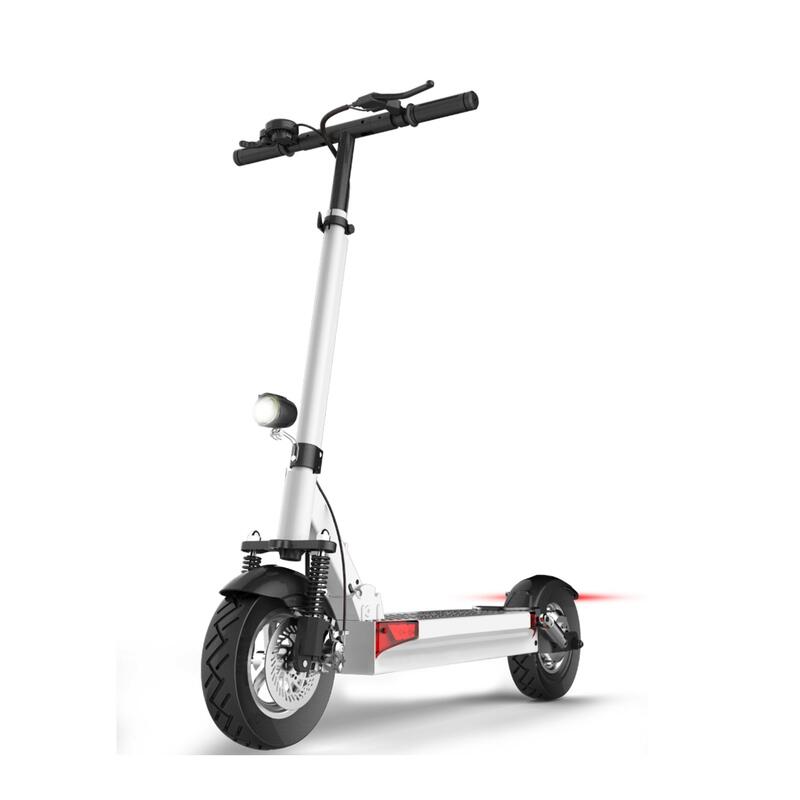 Joyor Y10 Elektrische scooter voor volwassenen Wit + Helm + Band + Luchtkamer