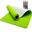 Yogamat met riem in lime antislip, fitness en sportmat, pilates mat, sportmat