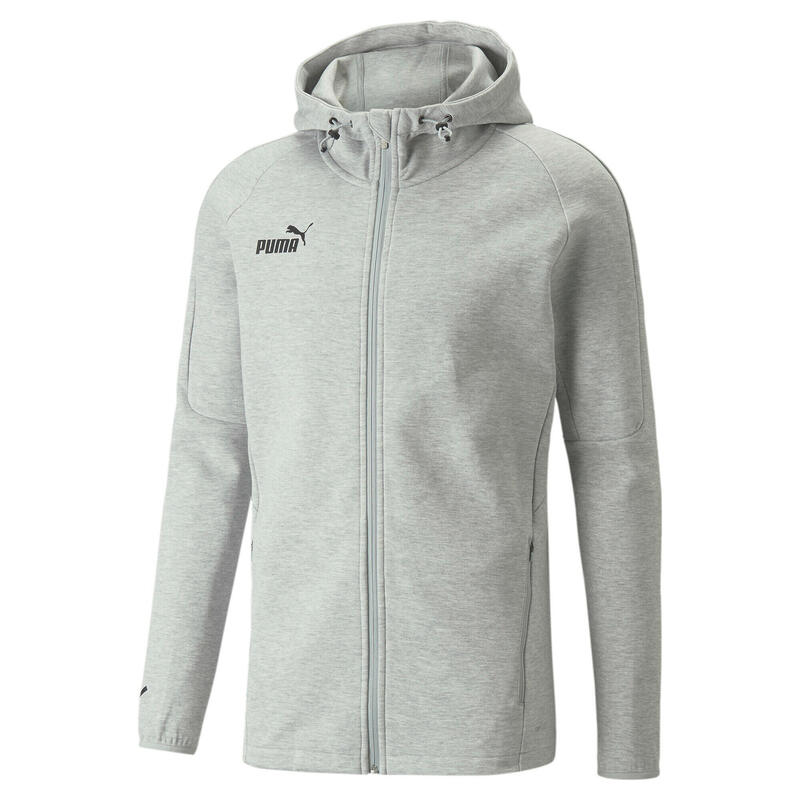 Kap Puma Teamfinal Casuals Hooded Jkt, Grijs, Mannen