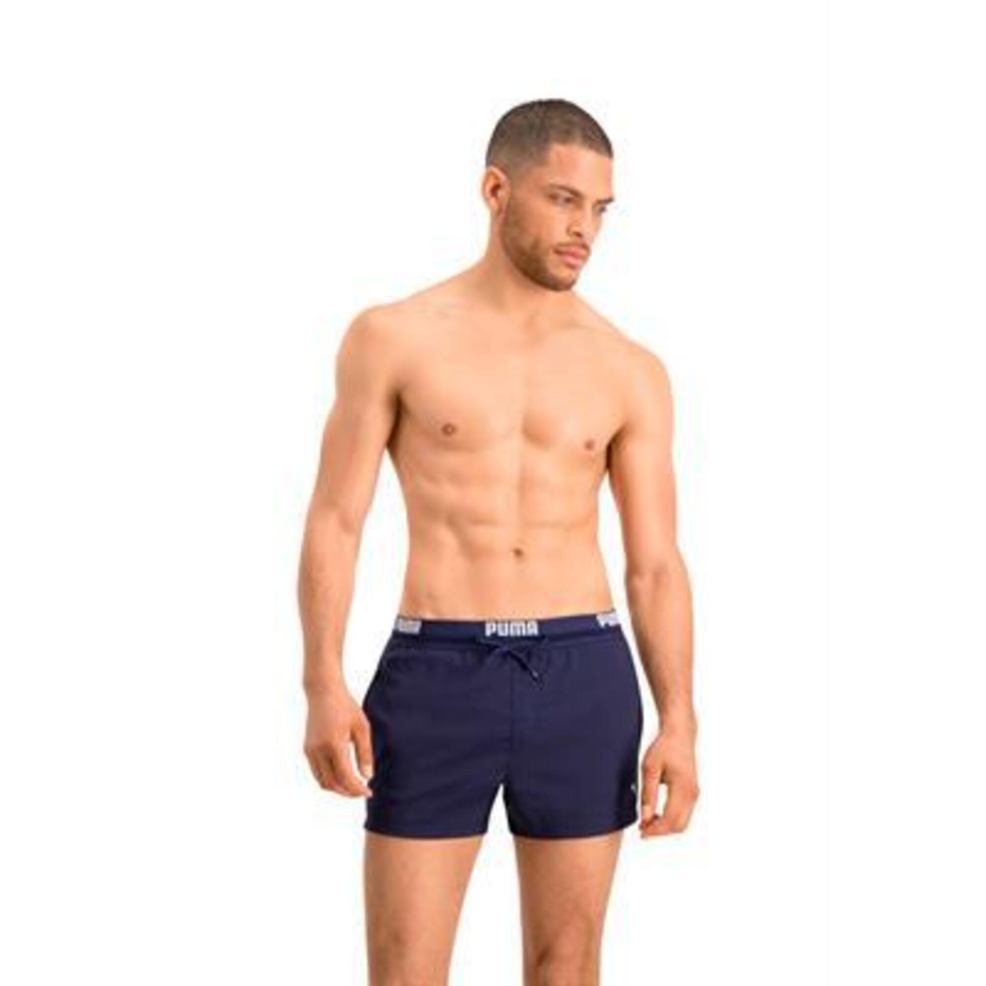 Puma Zwembroek Mannen Logo Short Navy