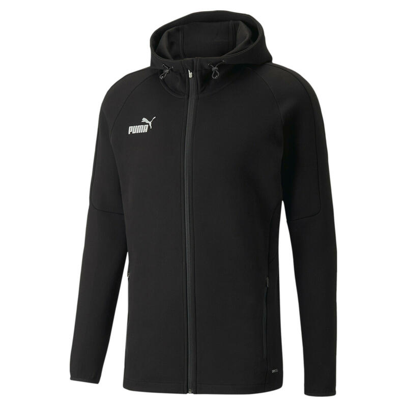 Kap Puma Teamfinal Casuals Hooded Jkt, Zwart, Mannen