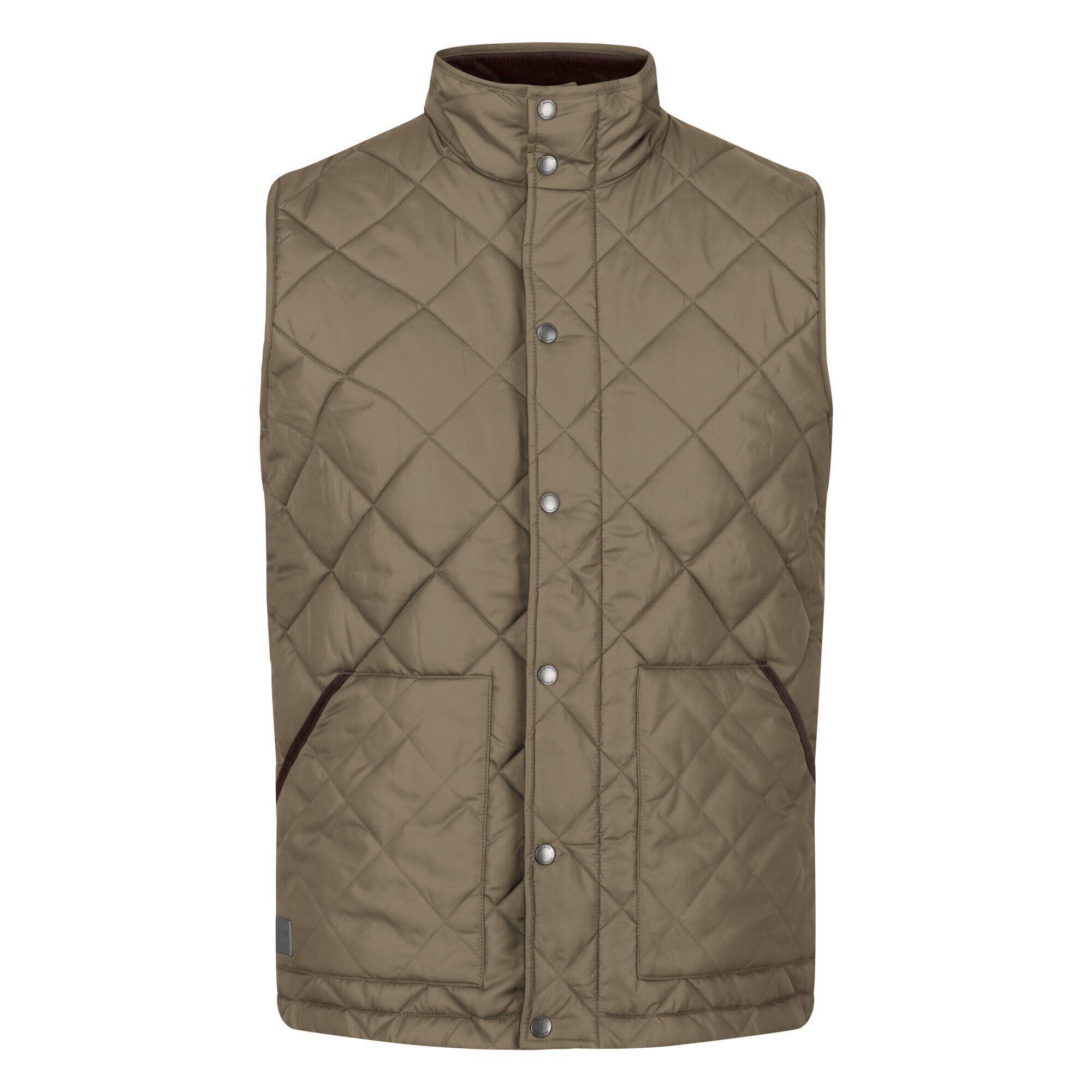 REGATTA Mens Londyn Quilted Body Warmer (Gold Sand)