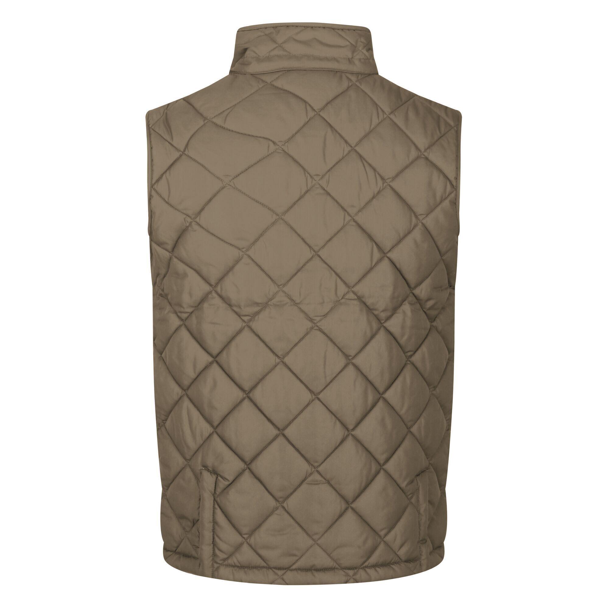 Mens Londyn Quilted Body Warmer (Gold Sand) 2/5