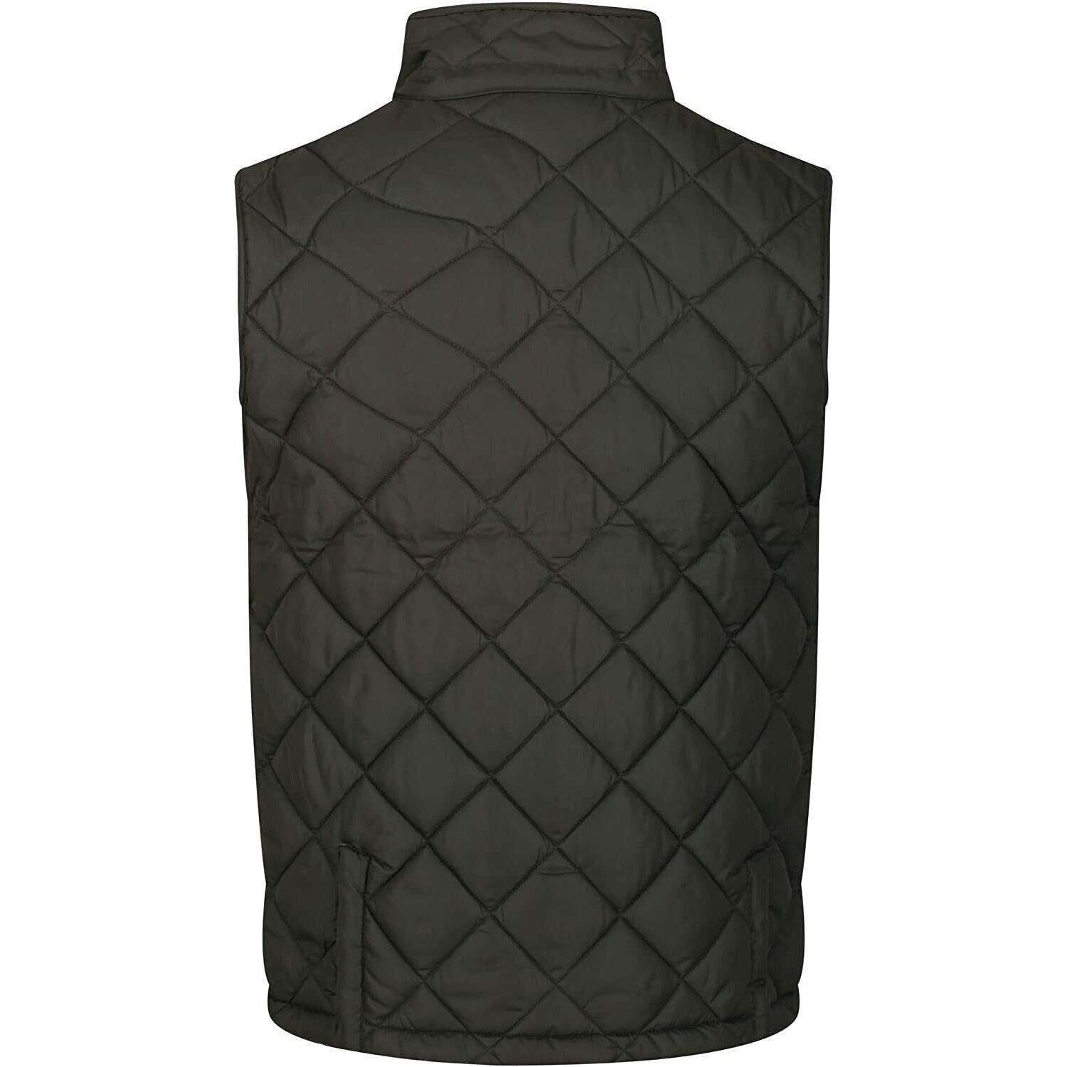 Mens Londyn Quilted Body Warmer (Dark Khaki) 3/5