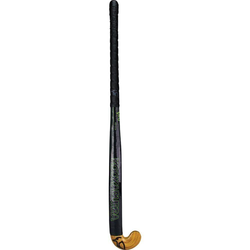 Lightweight Wooden Meteor Hockey Stick (Black/Brown) 3/4