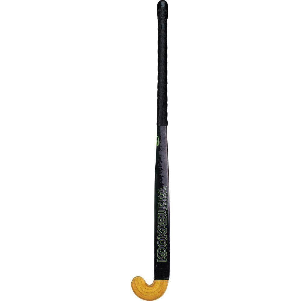 Lightweight Wooden Meteor Hockey Stick (Black/Brown) 2/4