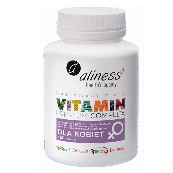 Premium Vitamin Complex dla Kobiet ALINESS 120 tabl