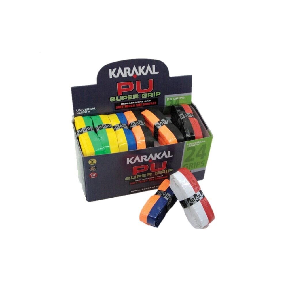 KARAKAL Duo PU Racket Overgrip (Pack of 24) (Multicoloured)