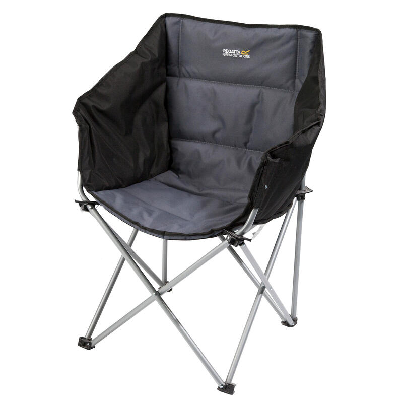 Chaise de camping NAVAS (Noir / gris)