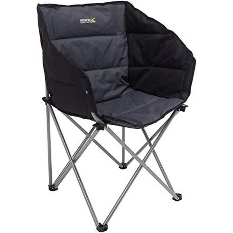 Chaise de camping NAVAS (Noir / gris)