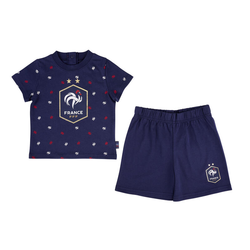 Ensemble t-shirt short bébé garçon FFF - Equipe de France de Football