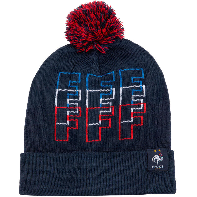 Bonnet pompon FFF - Collection officielle Equipe de France de Football