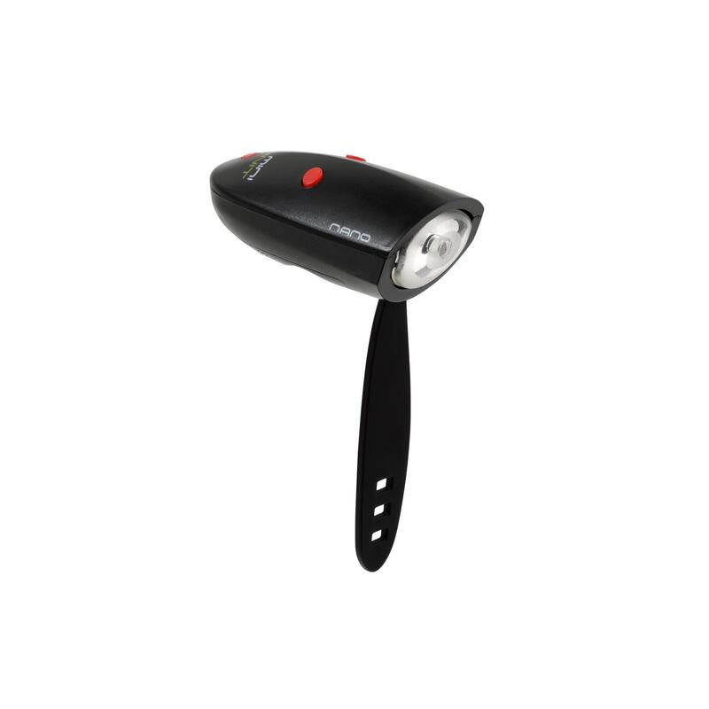 luz + campainha bicicleta Mini Hornit Nano Preto / Vermelho