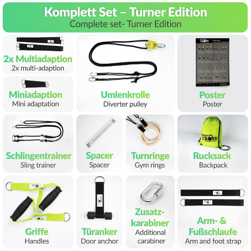 BodyCROSS® Slingtrainer Set | Turner Edition