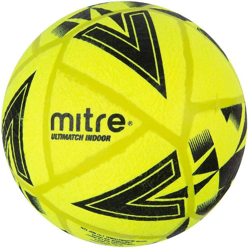 Ballon de foot pour intérieur ULTIMATCH (Jaune / Noir)