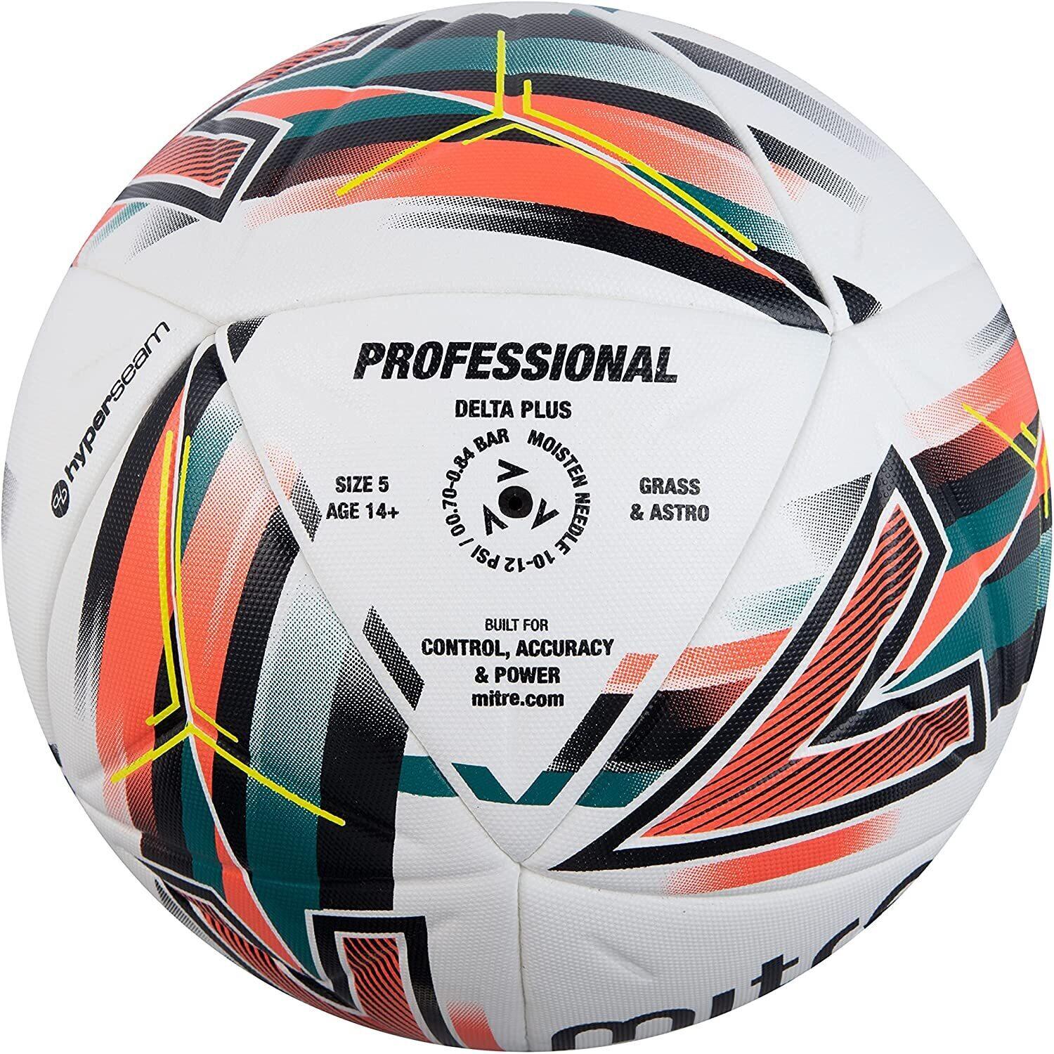 Delta Plus Match Football (White/Black/Orange) 2/3