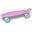 Skateboard de PU (Cruiser) Infantil INDIGO 56,5 * 15 cm Púrpura