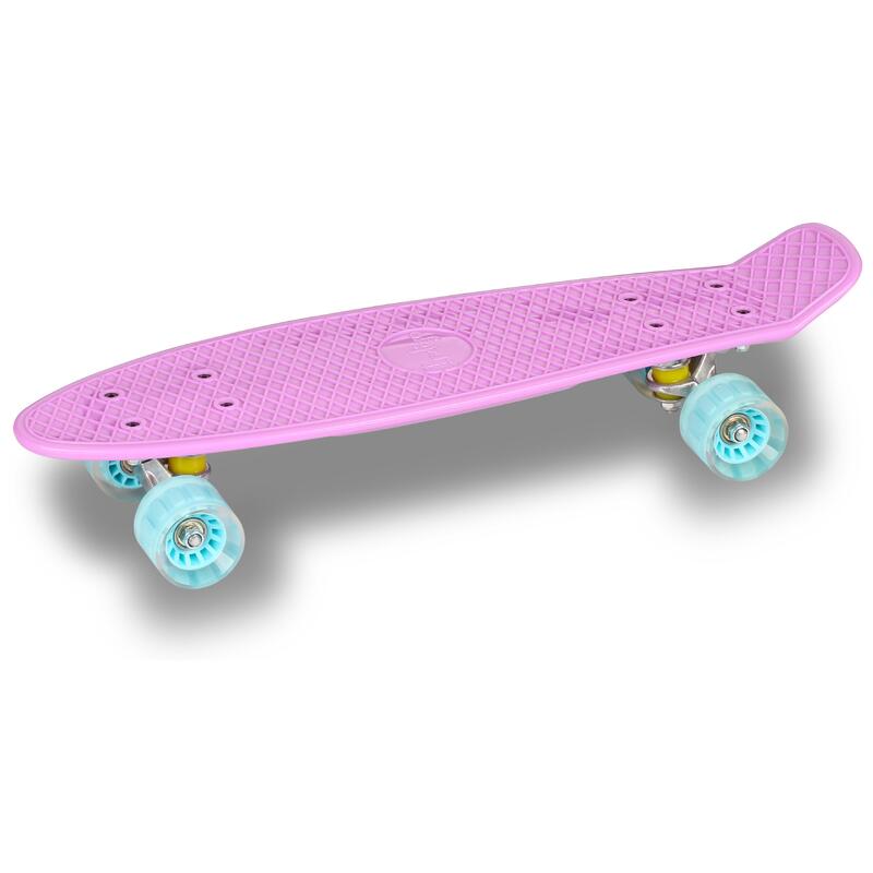 Skateboard de PU (Cruiser) Infantil INDIGO 56,5 * 15 cm Púrpura