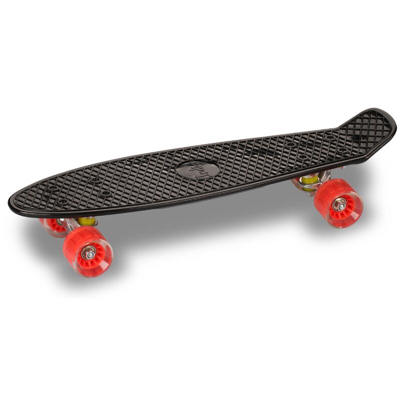 Skateboard de PU (Cruiser)Infantil INDIGO 56,5 * 15 cm Negro