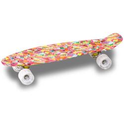 Skateboard de PU (Cruiser) Infantil GIFT INDIGO 56,5 * 15 cm Multicolor