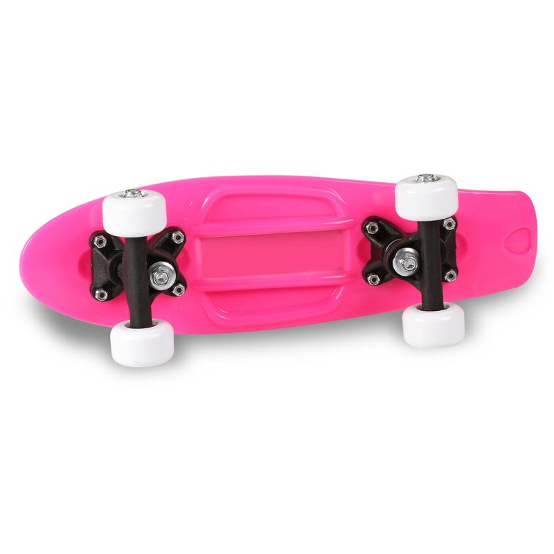 Skateboard de PVC (Cruiser) Infantil INDIGO 43,18 * 12,7 cm Rosa