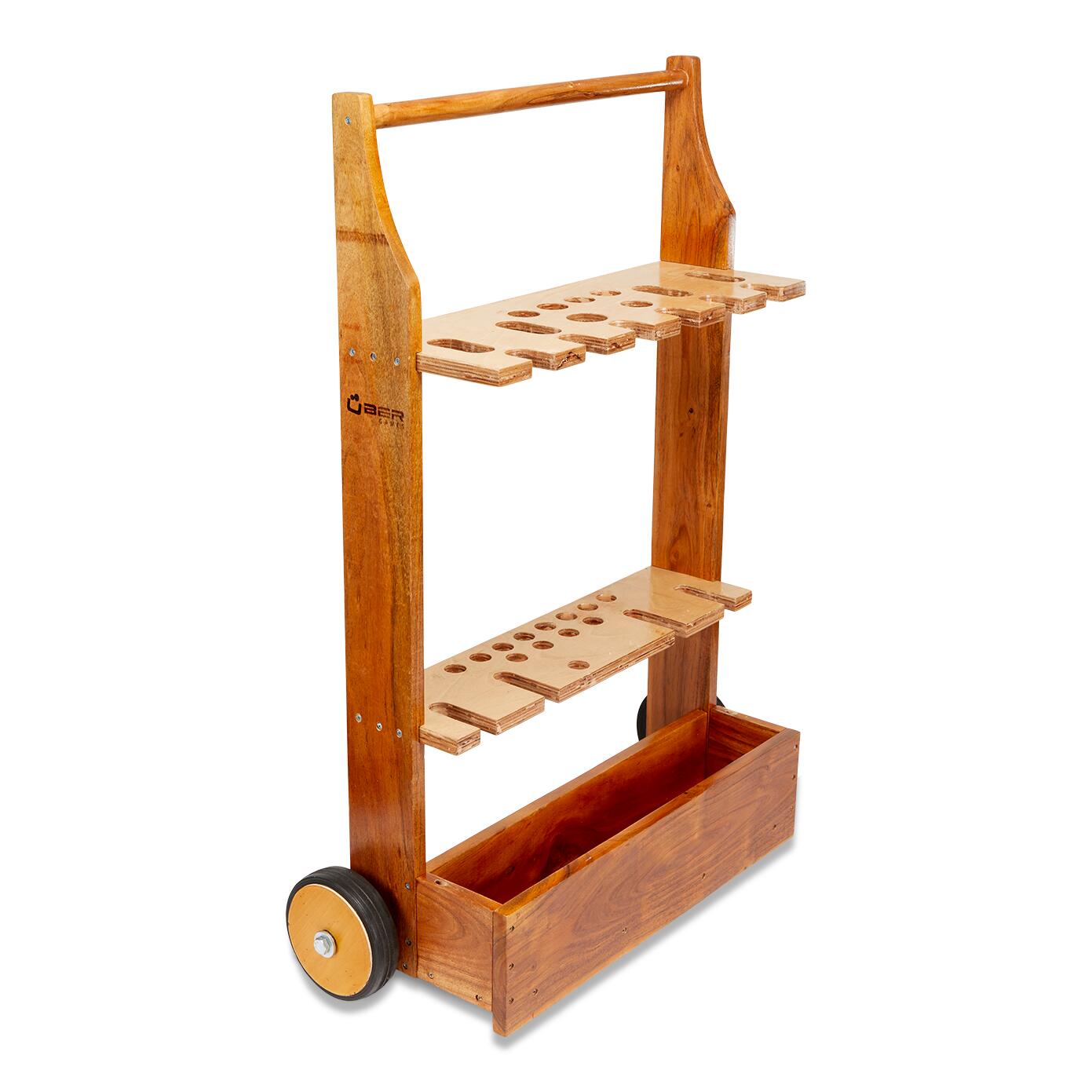 Family Croquet Set 6 Player, with Wooden Trolley 3/5