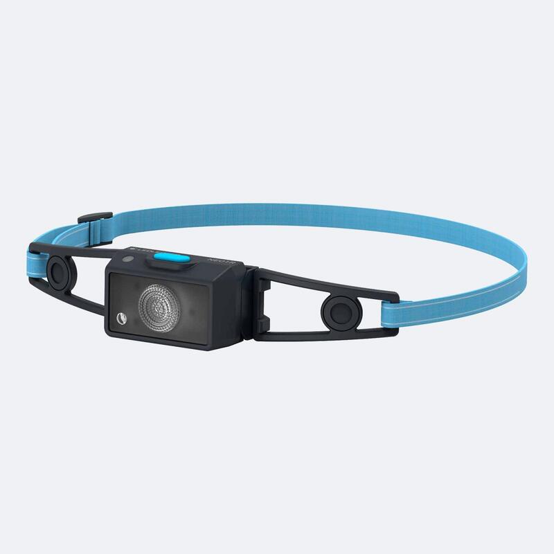 Lanterna de cabeça recarregável Neo1R de 250 lúmenes corrida Azul LEDLENSER